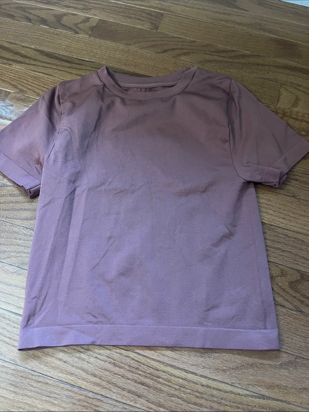 a new day Short Sleeve Tee in Dusty Mauve